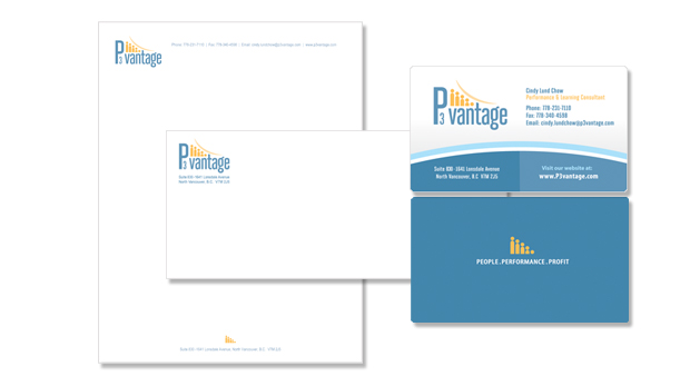 P3 Vantage - Stationery Design